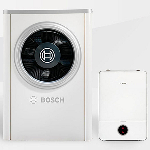 Luft til vand varmepumpe inde- og udedel fra Bosch